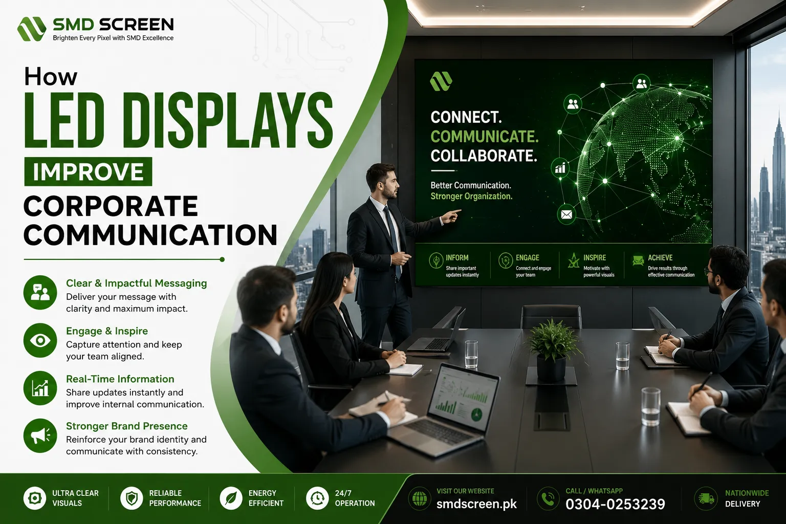How LED Displays Improve Corporate Communication