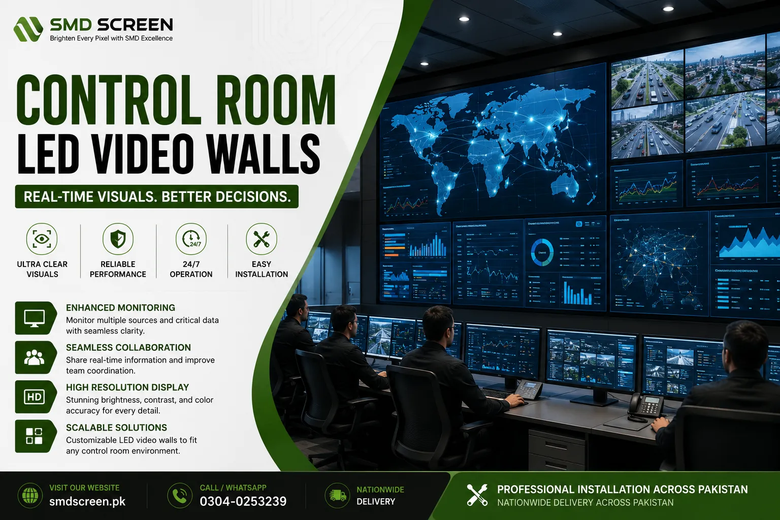 Control Room LED Video Walls