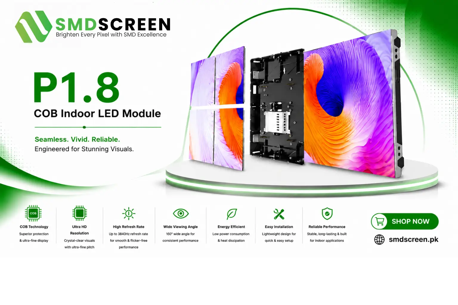 COB P1.8 (Flip-Chip) Indoor LED Module