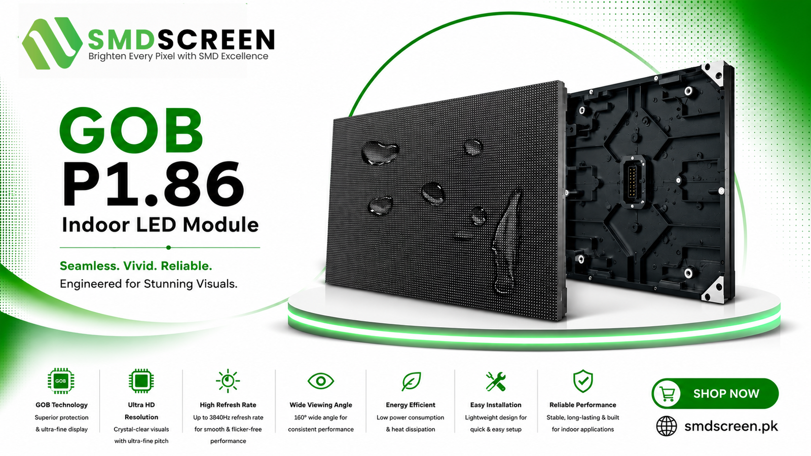 GOB P1.86 Indoor LED Module