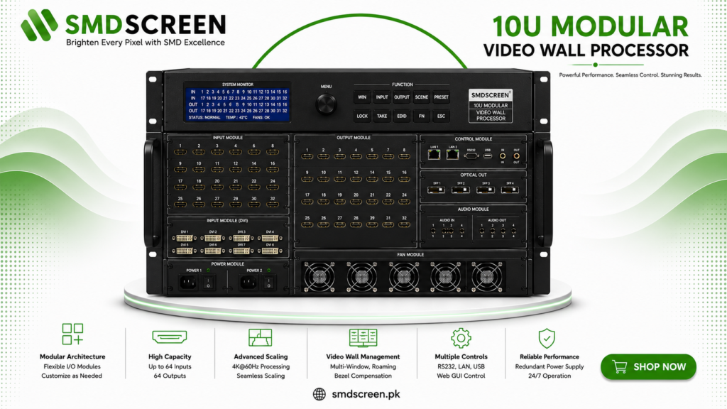 10U Modular Video Wall Processor