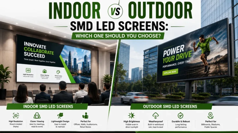 Indoor vs Outdoor SMD LED Screens: Which One Should You Choose?