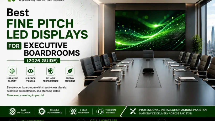 Best Fine Pitch LED Displays for Executive Boardrooms (2026 Guide)
